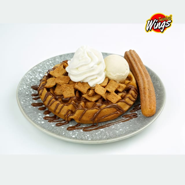 CHURRO CINNAMON WAFFLE.