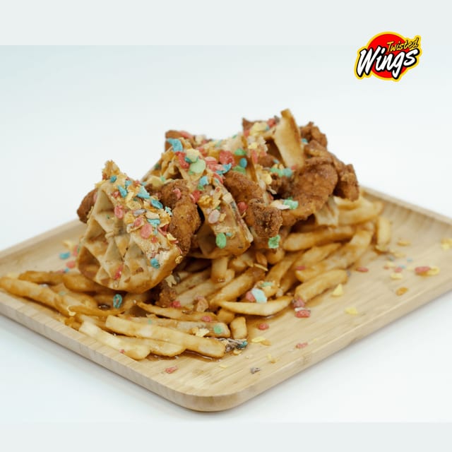 CHICKEN WAFFLE TENDER.