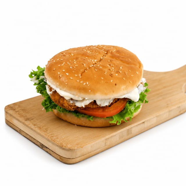 FRIED CHICKEN SANDWICH:.