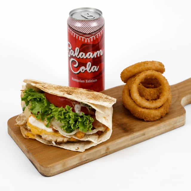 CHICKEN WRAP COMBO.