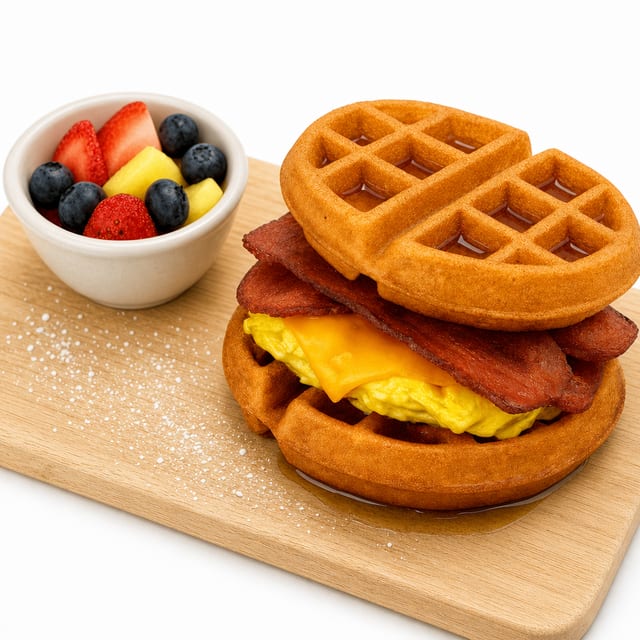 WAFFLE SANDWICH.